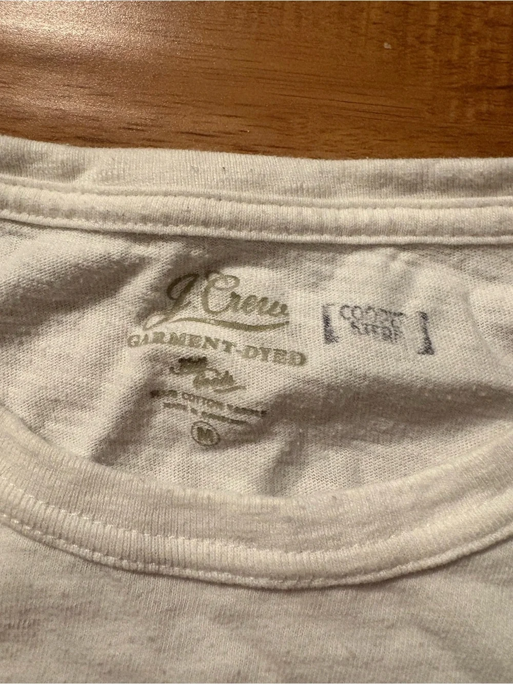J.Crew white cotton t-shirt with pocket, size M #jcrew #pocket